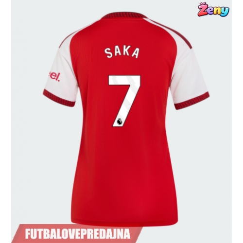 Lacne Ženy Futbalové dres Arsenal Bukayo Saka #7 2026-27 Krátky Rukáv - Domáci